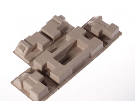 黃色干壓折邊紙托